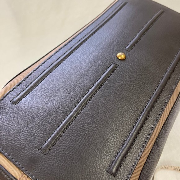 Auc YSL The Muse Two Cabas Mocco Lamb Leather Satchel/Tote $2200 - Picture 15 of 17